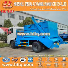4x2 10cbm DONGFENG tianjin 190hp swing arm garbage truck /container hooklift garbage truck trash truck new model good quality